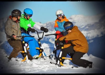 Group Snowbiking